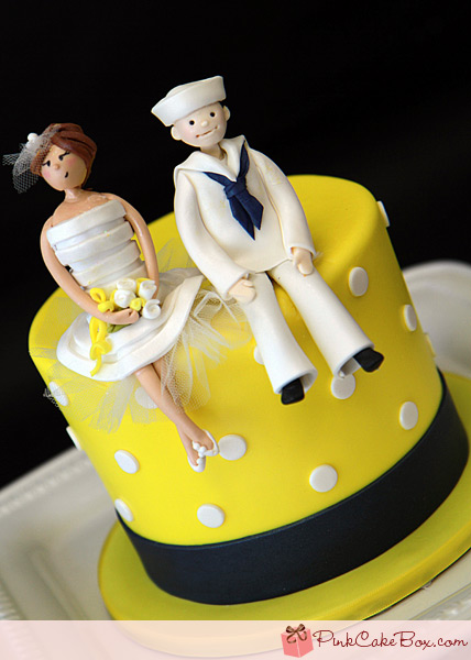 Sailor Wedding Cake Topper