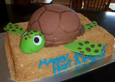 Sea Turtle Birthday Cake