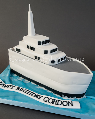 Ship Shaped Birthday Cakes