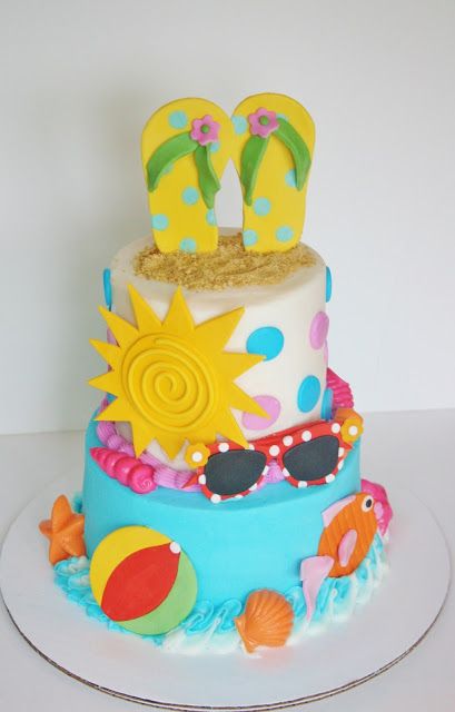 Summer Birthday Cakes for Girls