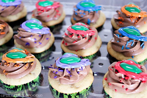 Teenage Mutant Ninja Turtle Cupcakes