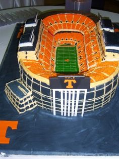 Tennessee Football Stadium Cake