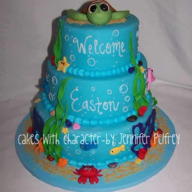 Under the Sea Baby Shower Cake