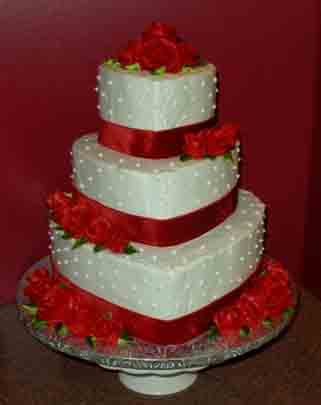 Valentine's Day Wedding Cake