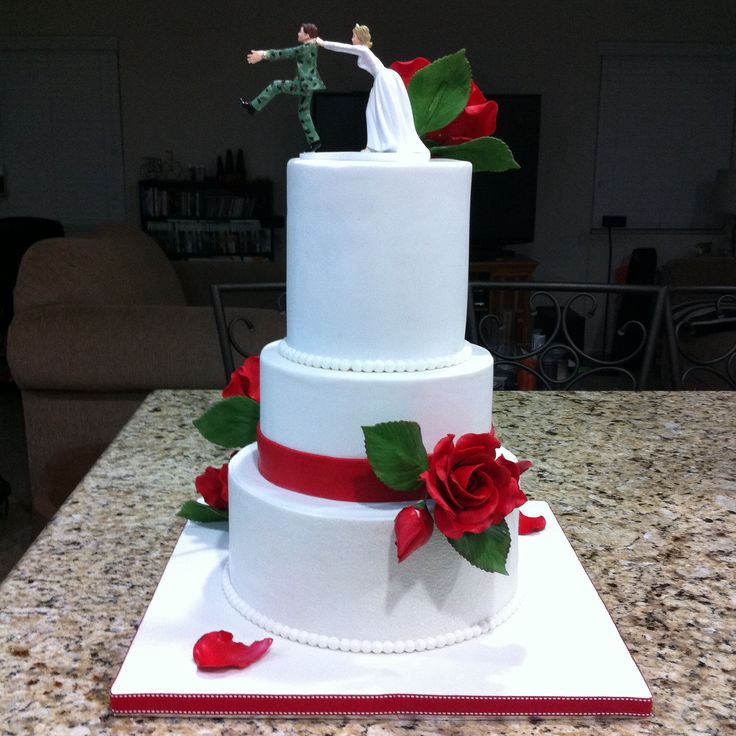 Valentine's Day Wedding Cake