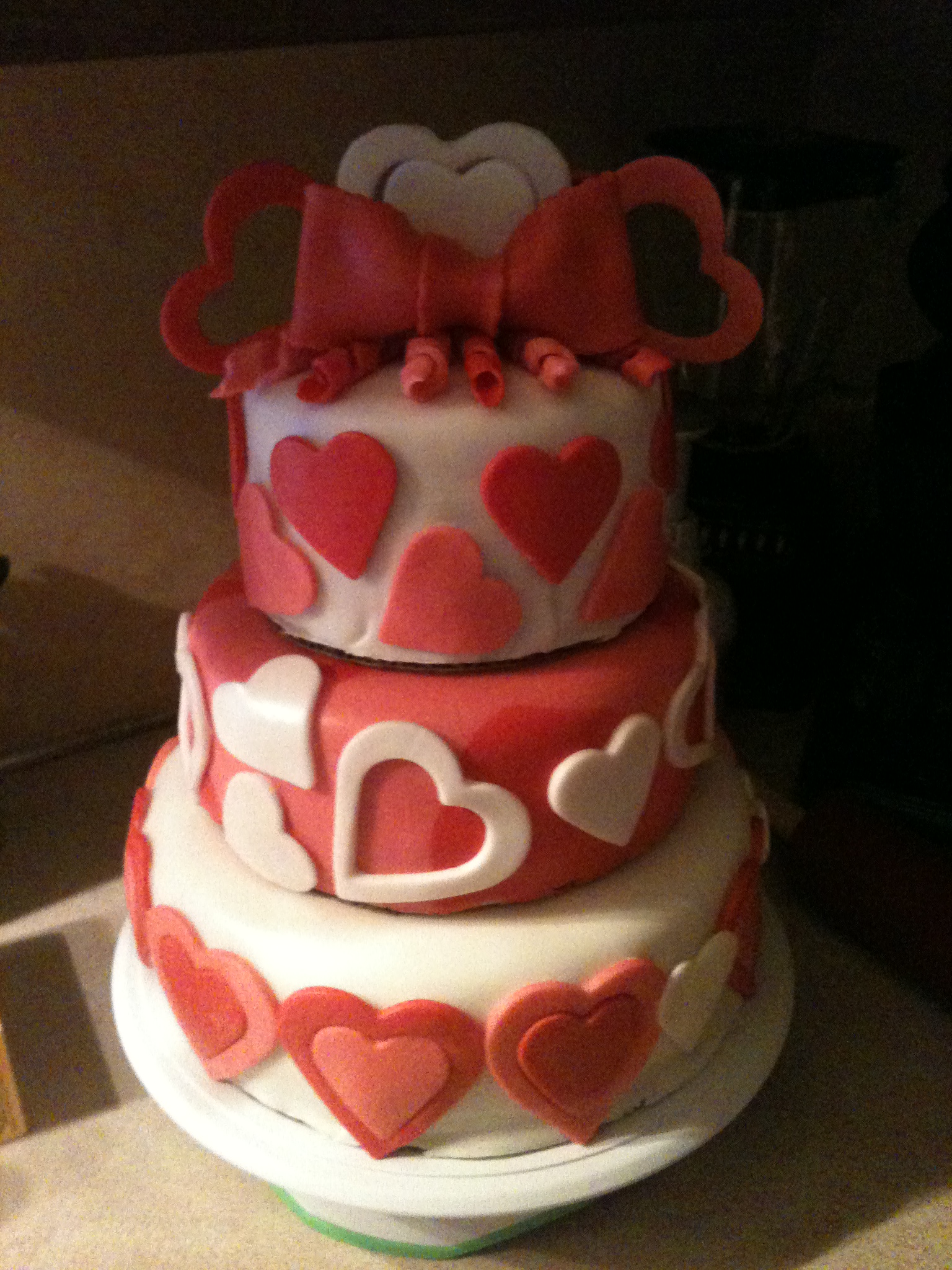 Valentine's Day Wedding Cake