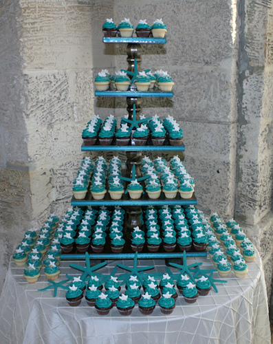 Wedding Cupcake Tower Cake