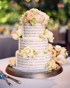 Wedding Vow Renewal Cake