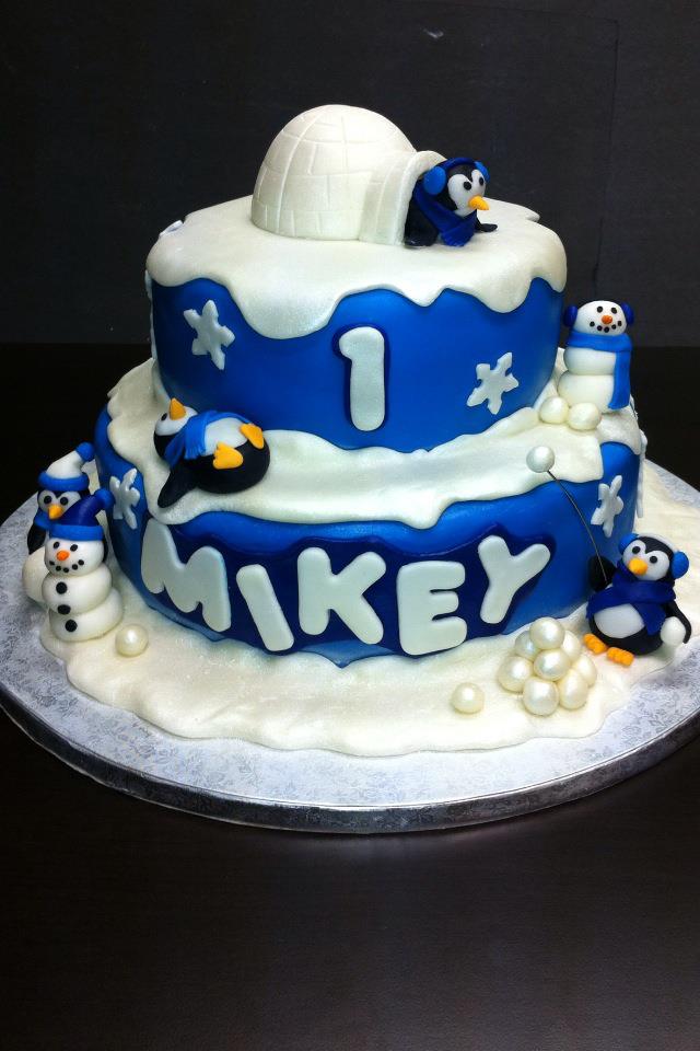 Winter Wonderland Birthday Cake