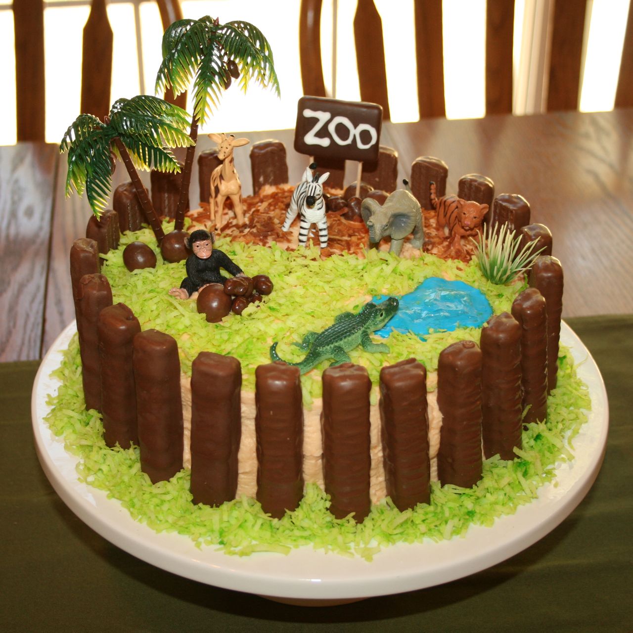 11 Photos of Zoo Theme Girl Cakes