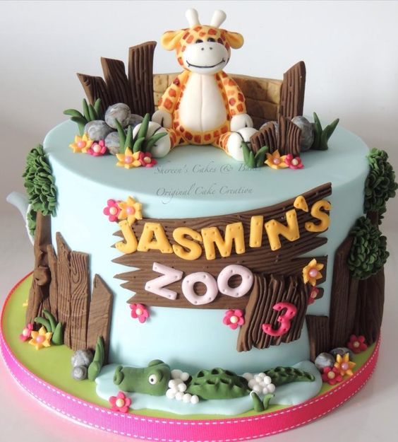 Zoo Birthday Cake Ideas