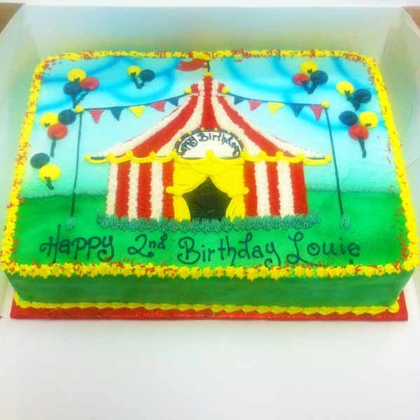 1 2 Sheet Birthday Cake