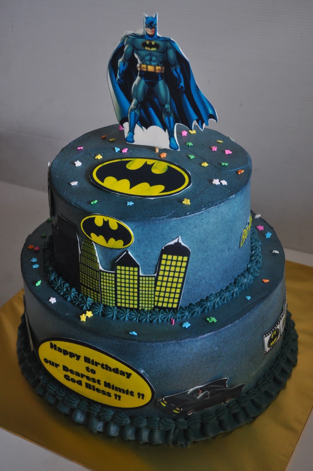 2 Tier Batman Cake