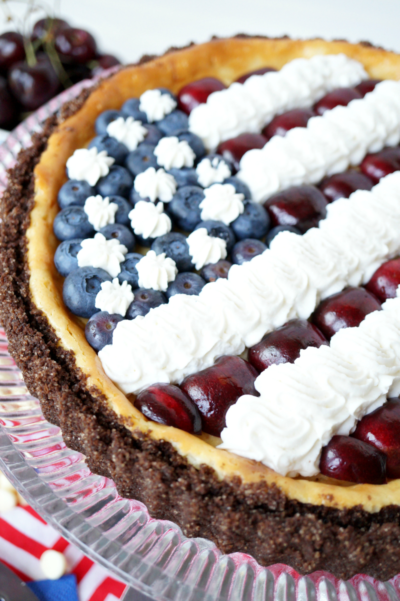 American Flag Chocolate Dessert