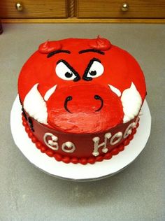 Arkansas Razorbacks Cake