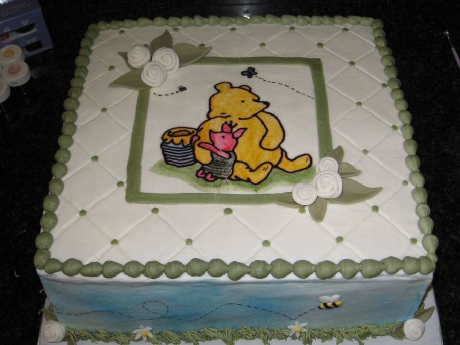 Baby Shower Cakes with Winnie the Pooh