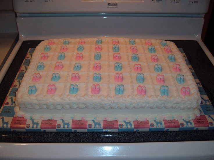 Baby Shower Sheet Cake