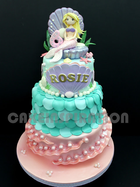 6 Photos of Blue And Pink Princess Cakes