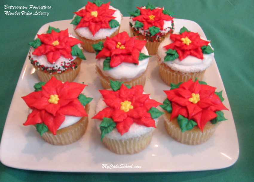 Buttercream Christmas Cakes