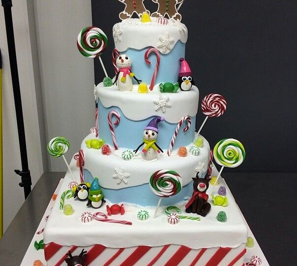 10 Photos of Christmas Cakes Cake Boss