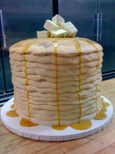 Cake That Looks Like Stack of Pancakes