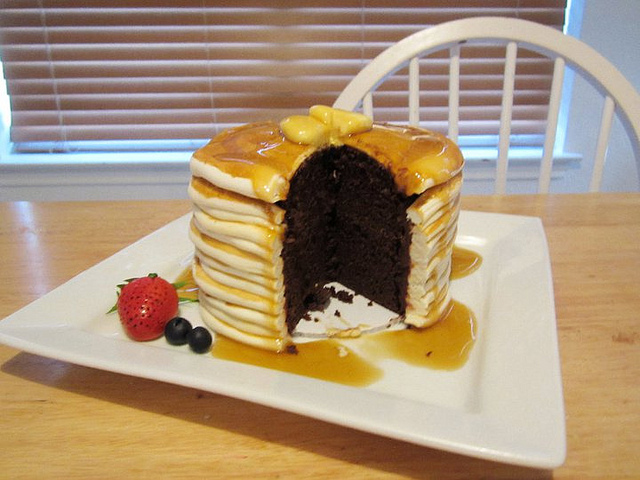 Cake That Looks Like Stack of Pancakes