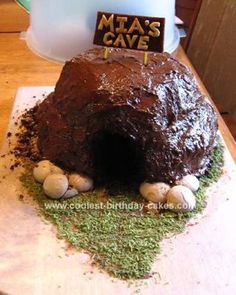 Cave Themed Birthday Cakes