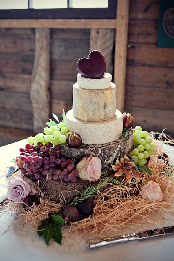 Cheese and Fruit Wedding Cake