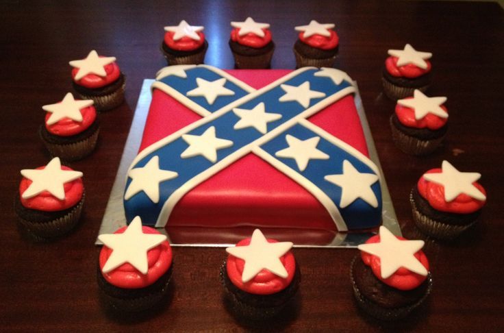 Confederate Flag Cake