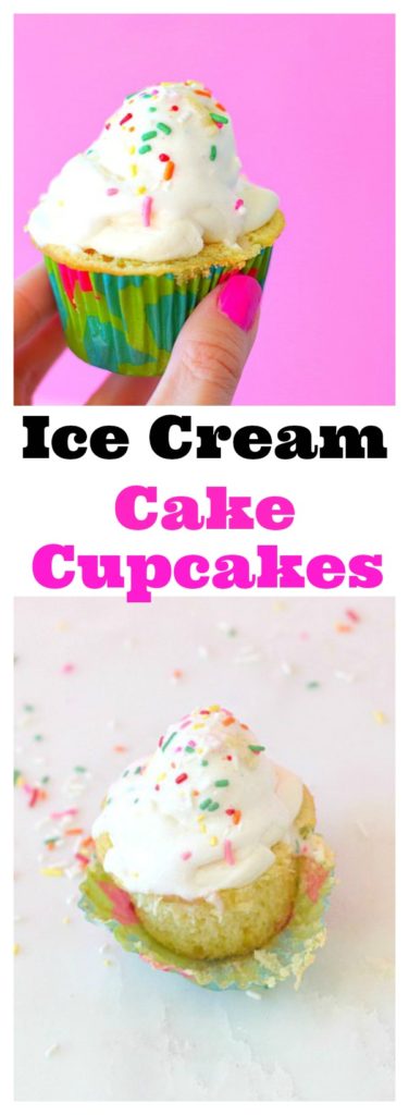 Cupcake Ice Cream Cake