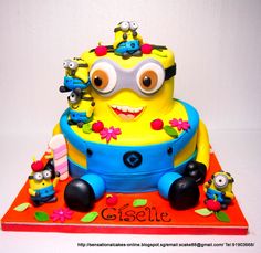 Despicable Me Minion Sheet Cake