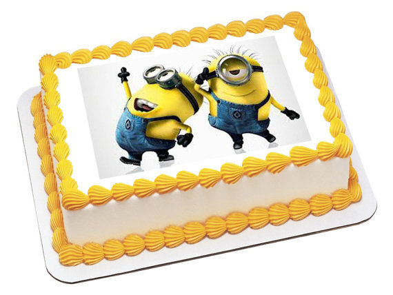 Despicable Me Minion Sheet Cake