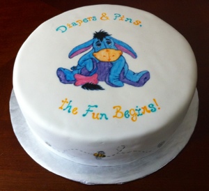 Eeyore Baby Shower Cake