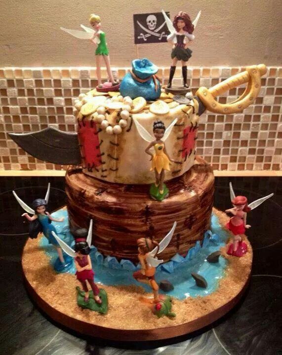 Fairy Pirate Birthday Cake