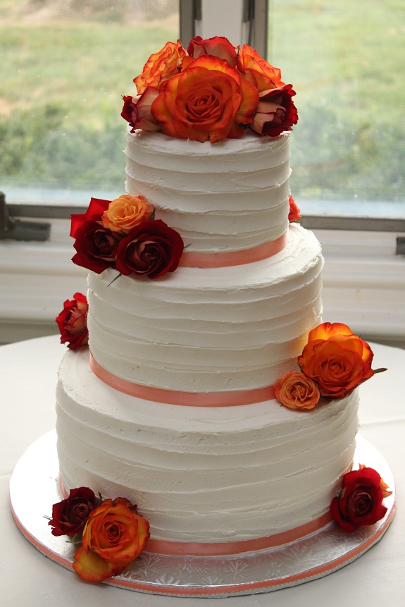 Fall Buttercream Wedding Cake