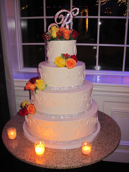 Fall Buttercream Wedding Cake