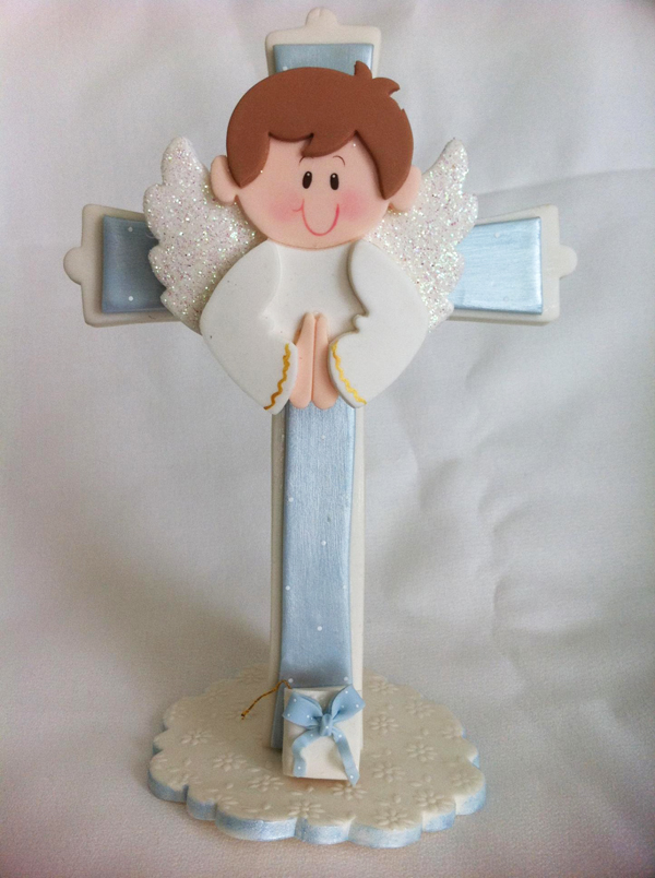 First Communion Cross Cake Toppers