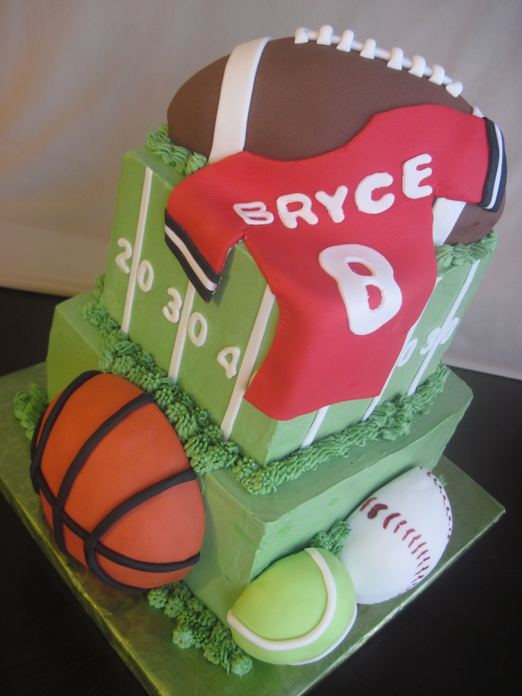 Football Birthday Cake Sports