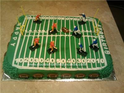 Football Field Birthday Cake