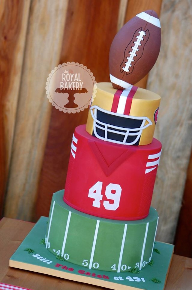 Football Grooms Cake