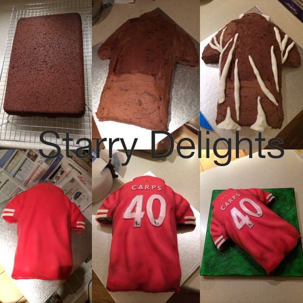 Football Jersey Cake Tutorial