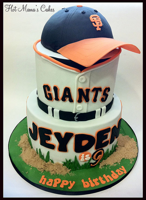 Giants Baseball Birthday Cake