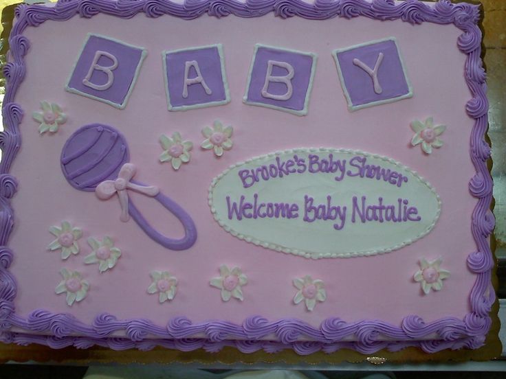 Girl Baby Shower Sheet Cake Ideas