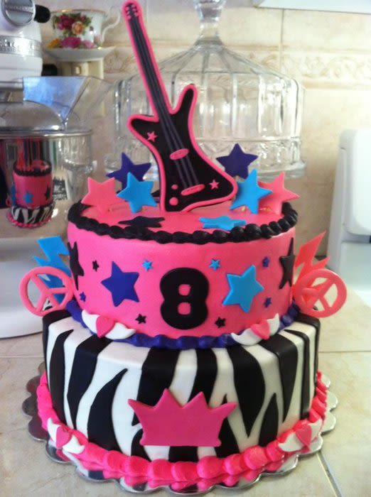 Girls Rock Star Cake