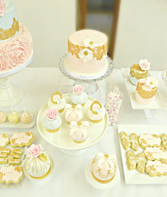 Gold and Pink Princess Birthday Party