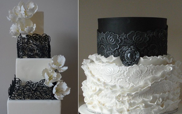 Gothic Halloween Wedding Cake