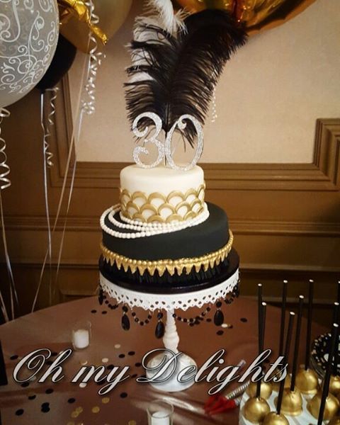 Great Gatsby Birthday Cake