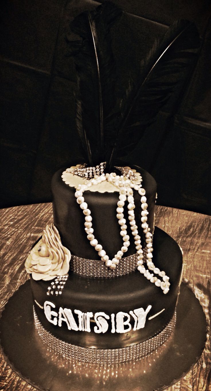 Great Gatsby Birthday Cake