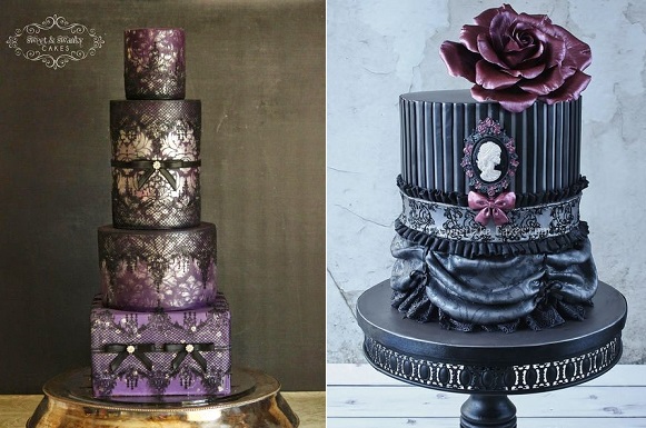 Halloween Wedding Cake