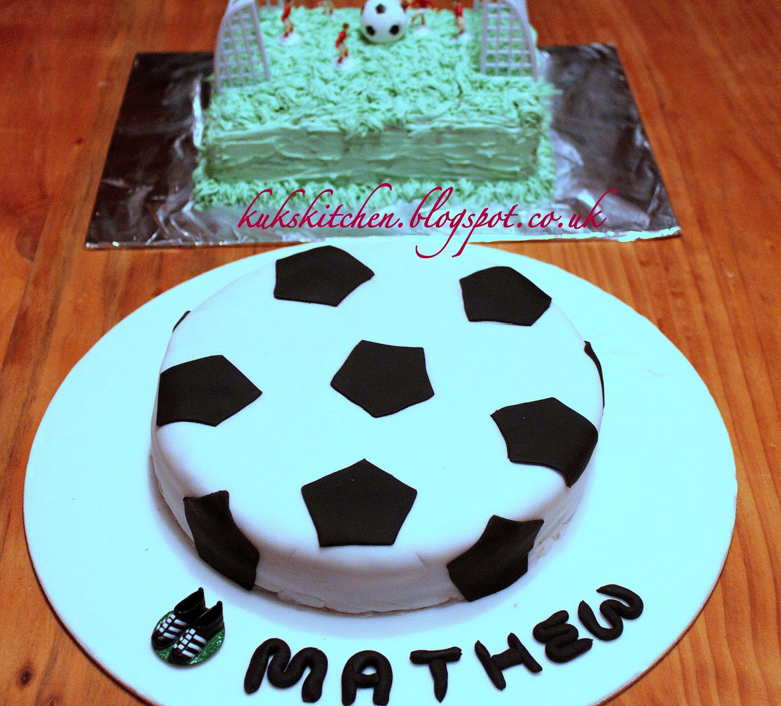 Homemade Football Cake